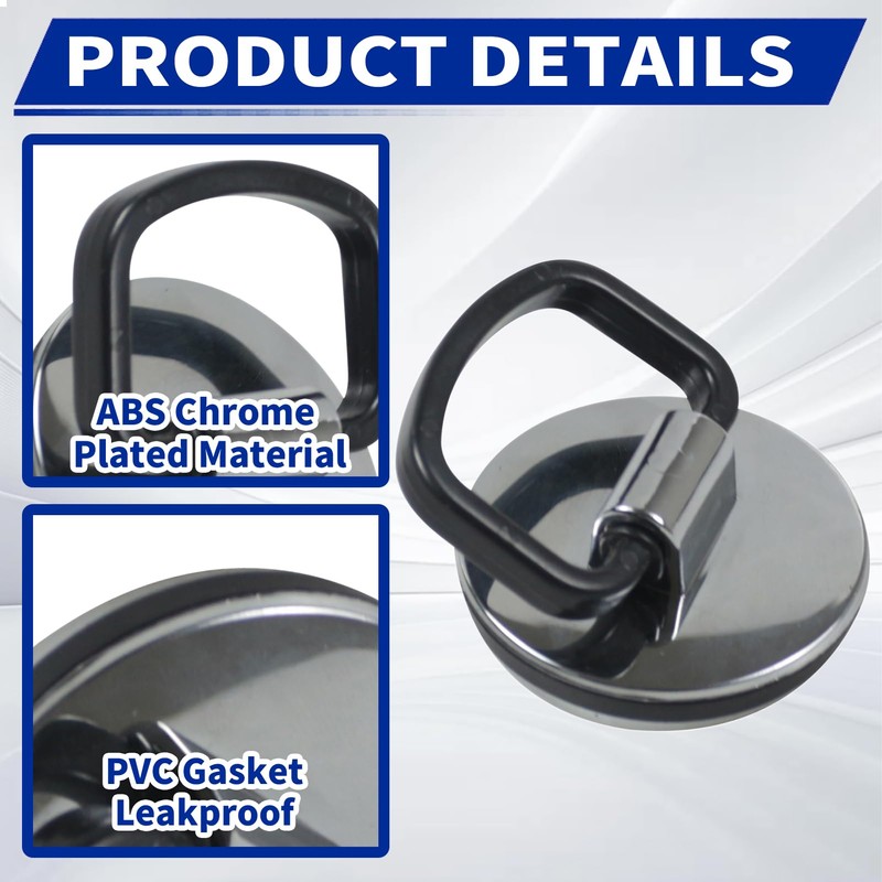 2 Pcs Bath or Kitchen Sink, 42-46mm Chrome Sink Plug