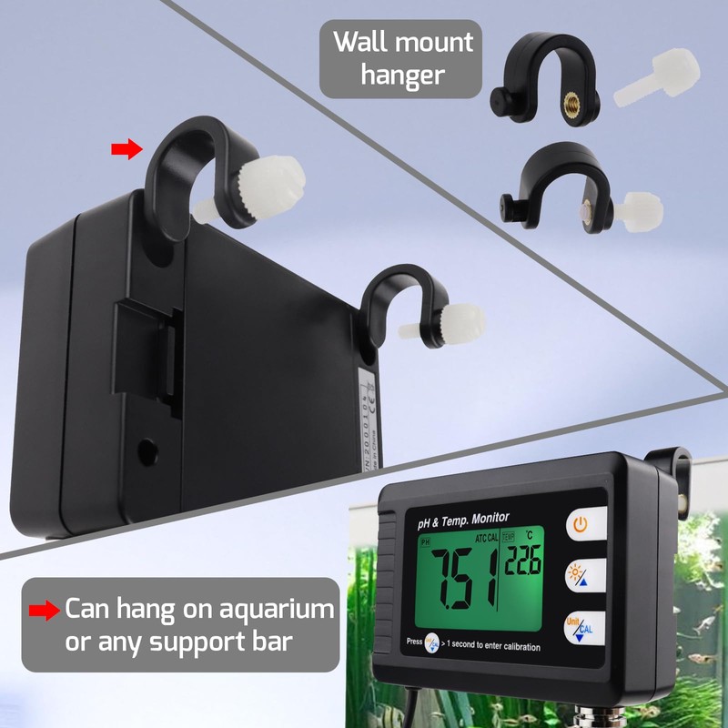 Gain Express 2 in 1 Digital PH and Temperature Monitor,