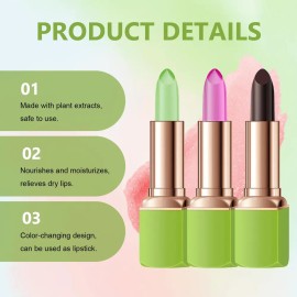 3 Unidades De Pintalabios De Aloe Vera Cambiantes De Color