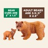 Terra by Battat – Realistic Brown Bear Family Set –