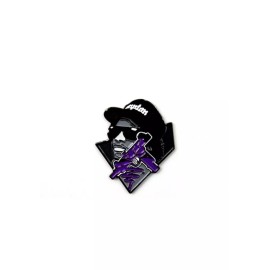 Eazy E NWA pin From NWA Record Hat Pin Metal Enamel Lapel- Pony Lawson Art