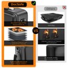 DocSafe Fireproof Document Box with Lock, Hard Case File Organizer