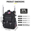 Romatime 37L Fishing Tackle Backpack with Rod Strap, Insulated Outdoor
