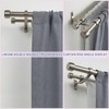 Lwiiom Double Curtain Rods with Aluminum Bouquet Brackets and End
