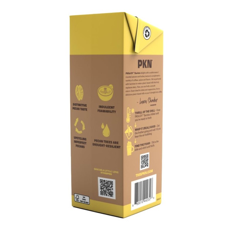 PKN Pecanmilk Barista - Non Dairy Milk Alternative, Plant-Based Nut