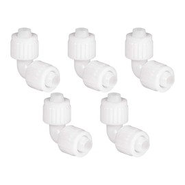 RecPro RV Plumbing Hardware | 06800 | 1/2" Compression Elbow | 90-Degree Fitting | Pex Pipe/Tubing Fittings (5 Fittings)