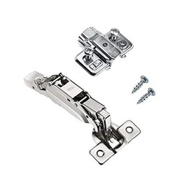 Rok Titus Kitchen Cabinet Hinge with 3mm Mounting Plate 170 Degree Frameless Euro Lazy Susan-FL3 Concealed T45S0M170 + TCCA3MMP Kit European Made (2, Lazy Susan Overlay-FL3)