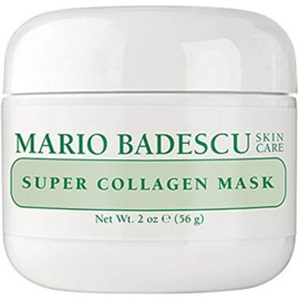 Mario Badescu Super Collagen Mask, mascarilla de arcilla para el cuidado de la piel facial, ideal para pieles mixtas, secas o sensibles, minimizador de poros con colágeno hidratante y arcilla de caolín purificante, 56 gr