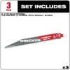 Milwaukee Electric - 9IN 6 TPI Wrecker SAWZALL Blade 3PK