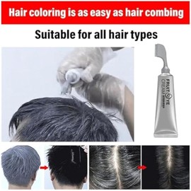 Oprtuisi Black Fruit Hair Dye Cream, Natural Fruit Hair Dye for Grey Hair Coverage, Chestnut brown, For Men and Women, 2 Fl Oz