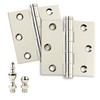 Embassy Solid Brass Door Hinges - 3 x 3 Inch,