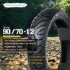 MZBZYU 90/70-12 Tire 90 70 12 Bike Neumático, Position: Front/Rear,