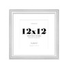 12x12 White Ornate Photo Frame With White Mat For 10x10