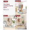 Sakugi Clothes Rack - Clothing Rack with Storage Mesh Shelf