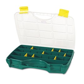Tayg Toolbox 22-26, 312 x 238 x 51 mm, up to 26 Compartments, Green/Clear, 022005
