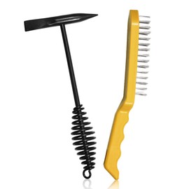 SPEEDWOX Welding Chipping Hammer and Brush 10-1/2 Inch Welding Hammer with Coil Spring Handle Wire Scratch Brush Welding Cleansing Tool