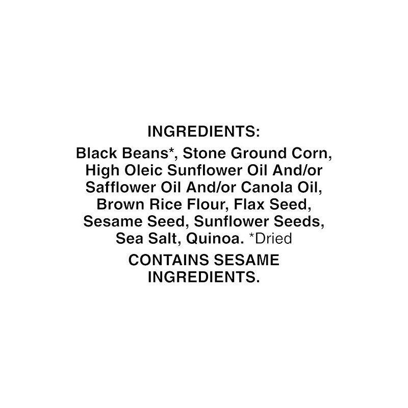 Food Should Taste Good, Tortilla Chips, Multigrain Bean Chips, Black