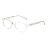 Calabria L 15579 Oval Eyeglasses Frame Crystal Clear White Womens