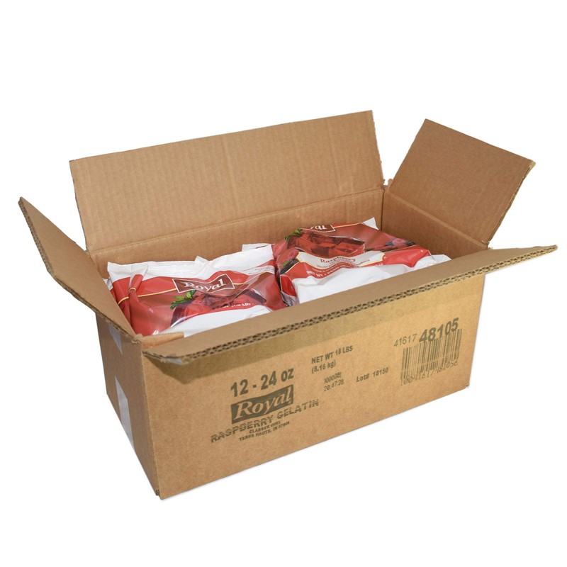 Royal Raspberry Gelatin, 24 Ounce -- 12 per case.
