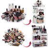 Canchiing Acrylic Makeup Organizer Set, 360 Rotating Makeup Organizer, Clear