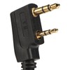 Two Way Radio Earpiece Universal K Head 2 Pin Electroplating