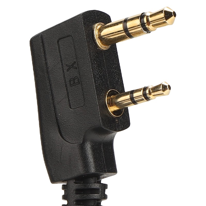 Two Way Radio Earpiece Universal K Head 2 Pin Electroplating