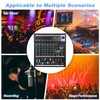 Dj Mixers 8 Channel Audio Mixer Sound Board with Bluetooth,