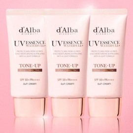 Dalba Waterful Pink Tone-Up Sun Cream Vegan Water Glow 50ml x 3 / 달바 워터풀 핑크 톤업 선크림 비건 물광 50ml x 3개