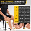 CAMBIVO Knee Support Men/Women 2 Pack, Knee Brace Compression Knee