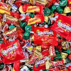 Holiday Candy & Chocolate Bulk Mix - 3 lb Bag - Assorted Premium Milk & Dark Chocolates, Gummies, Peanut Butter Cups & More - Perfect for Christmas, New Year, & Holiday Celebrations!
