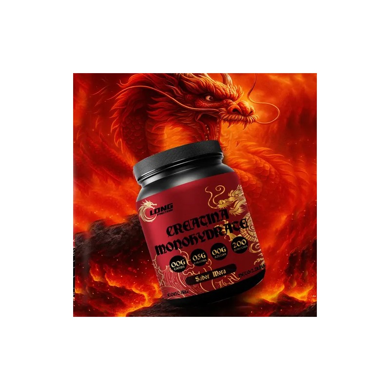 Creatina Monohidratada Long 1kg Prentreno 200 Servicios