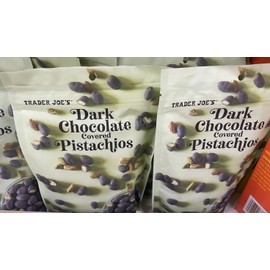Trader Joe's 2 Packs Trader Joe's Dark Chocolate Covered Pistachios 6 oz Each Pack NEW ITEM