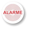 Sticker Lawn Alarm – Quality Outdoor Cover UV,...) – Round