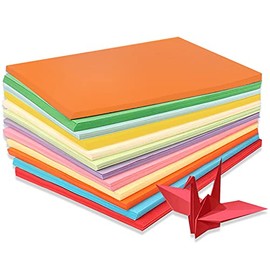 Coloured Paper A4 Coloured Paper 100 Sheets Coloured A4 Pack Assorted 70gsm Handmade Origami Paper Pastel Paper Cardstock for Kids, Adults, Beginners, DIY Arts and Crafts Colorful Projects