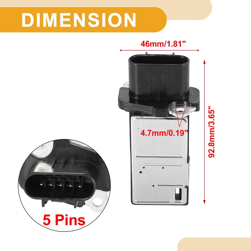 Partuto MAF Mass Air Flow Sensor - for GMC for