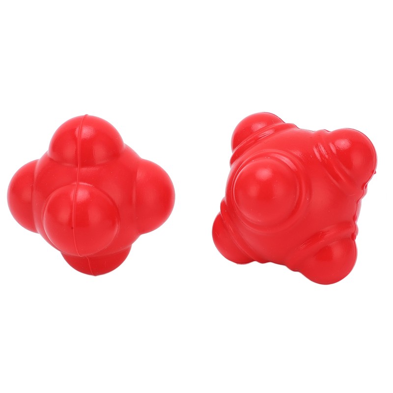 2pcs Rubber Reaction Bounce Balls Irregular Shape Reaction Balls for