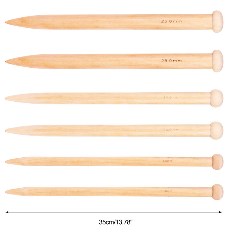 Coopay Huge Knitting Needle 25mm, Big Knitting Needle for Super