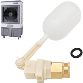 6018058 Universal Water Level Float Valve with Brass Adapter for All Evaporative Cooler Models:MC18,MC26,MC37,MC61,MC92,M150,M250,M350