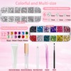 LOIKMIUP Face Gems Kit with Makeup Glue, Hair Gems Colorful