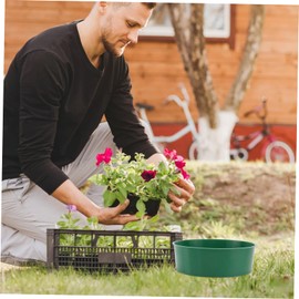 CIYODO 5pcs Plastic Mesh Sieve Sifter for Gardening Large Plastic Planters Mesh Filter Sifter Soil Strainer Compost Classifier Sifting for Kids Large Soil Sieve Manual Gardening Supplies