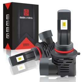 Duo Lu Tong 9005 HB3 H10 Faros LED para Auto, Luz Alta Baja, 100W,24000LM,600% Más Brillante,6000K Blanco Frío, Kit de Conversión,2 Paquetes