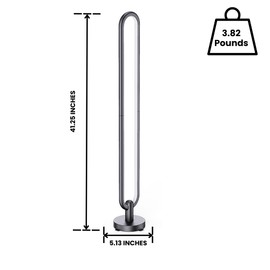 LED Corner Floor Lamp (20W RGBW) | Sleek Minimalist Design, Dimmable RGBW Color Changing, Remote Controlled, Music Sync Mode, Ambient Lighting for Living Room, Bedroom, Office | Energy Efficient