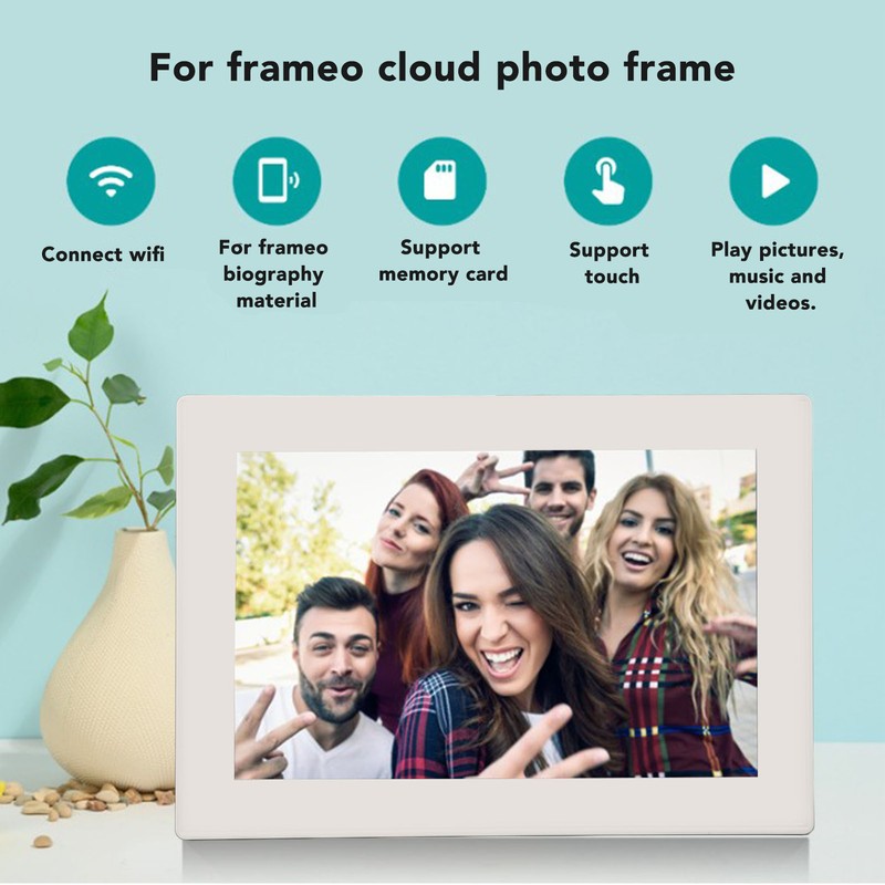 10 Inch WiFi Digital Picture Frame IPS Touch Screen Easy