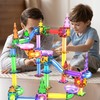 PicassoTiles 150pc Magnetic Marble Run Track Set STEM Construction Toy