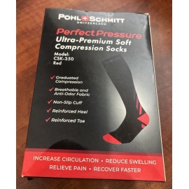 Pohl Schmitt Switzerland Ultra Premium Soft Compression Socks Size S