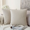 MIULEE Pack of 2 Velvet Pillow Covers Decorative Square Pillowcase