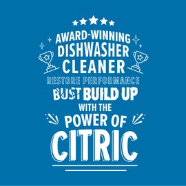 Lemi Shine Natural Dishwasher Cleaner - Dishwasher Cleaner and Deodorizer Powered by Citric Acid and a Natural Fresh Lemon Scent (1 Count)