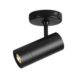 Aisilan Ceiling Spotlight Indoor, Dimmable 7W GU10 Ceiling Spot Light, Modern Black Wall Spotlight Fixtures Directional Lighting for Home Picture Picture Bookshelf Corridor Kitchen, 3000K