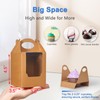 Shallive Cupcake Boxes 12pcs, Individual Cupcake Containers Brown with Window