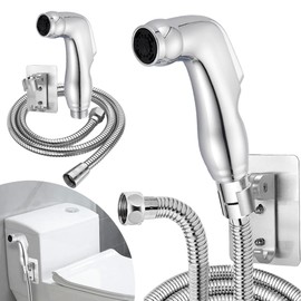 STOAT® Bidet hand shower, complete with shower head, 1.5 metre long shower hose and sticky shower head holder. Hand shower for sink, sink shower, bidet hand shower for toilet, bidet shower